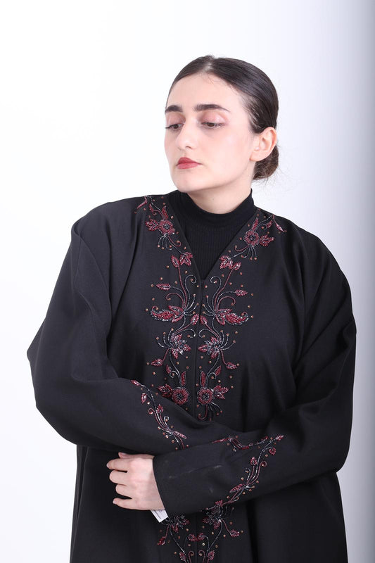 Noir Fleur Abaya